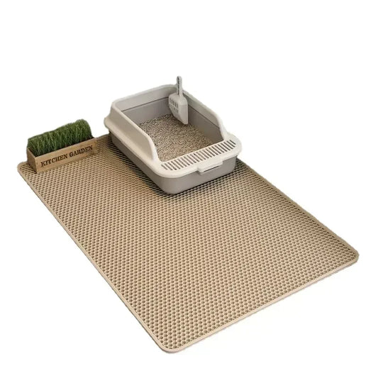 Tapis de litière double couche antidérapant